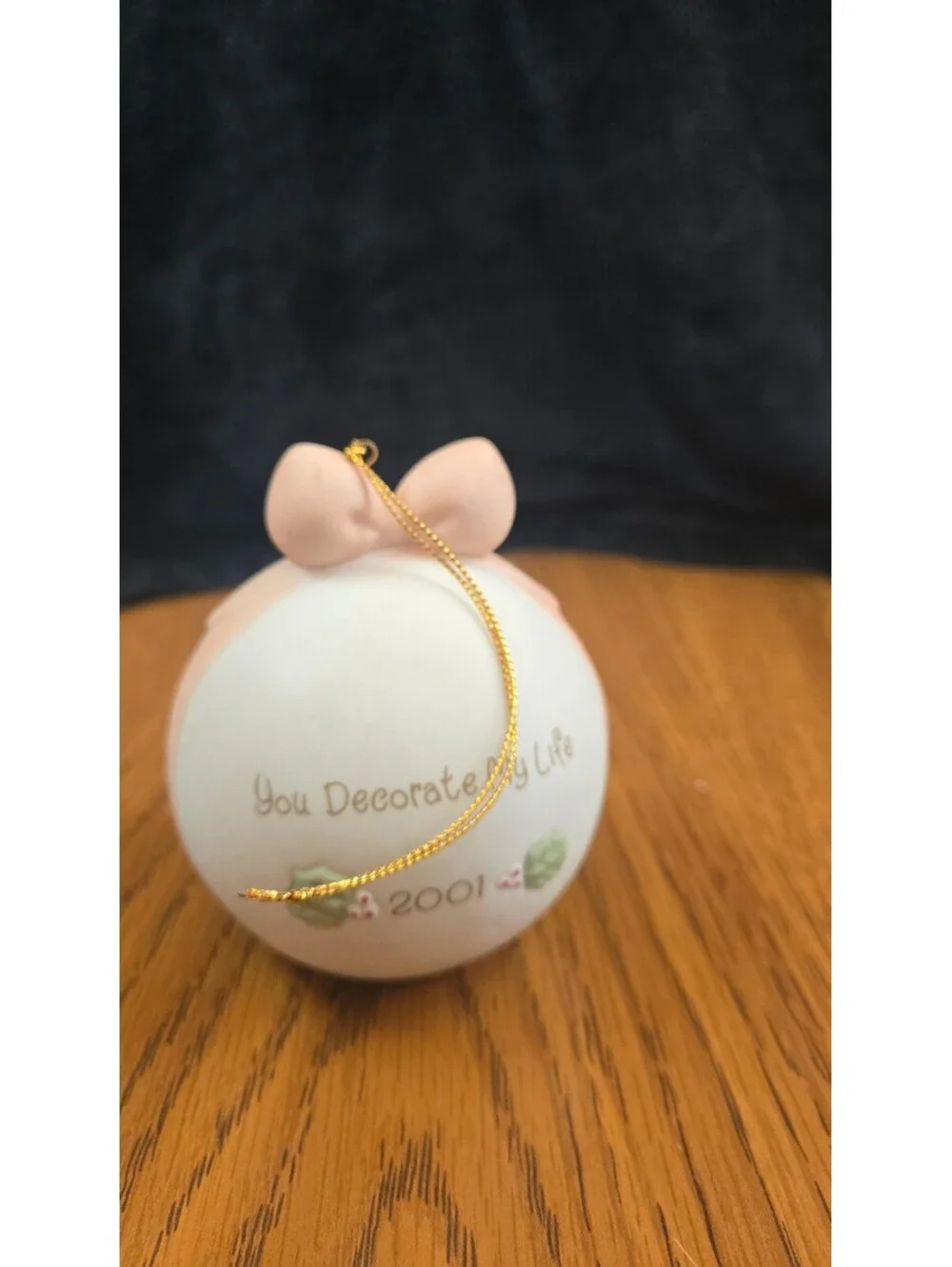 Precious Moments 2001 Enesco You Decorate My Life Christmas Ornament